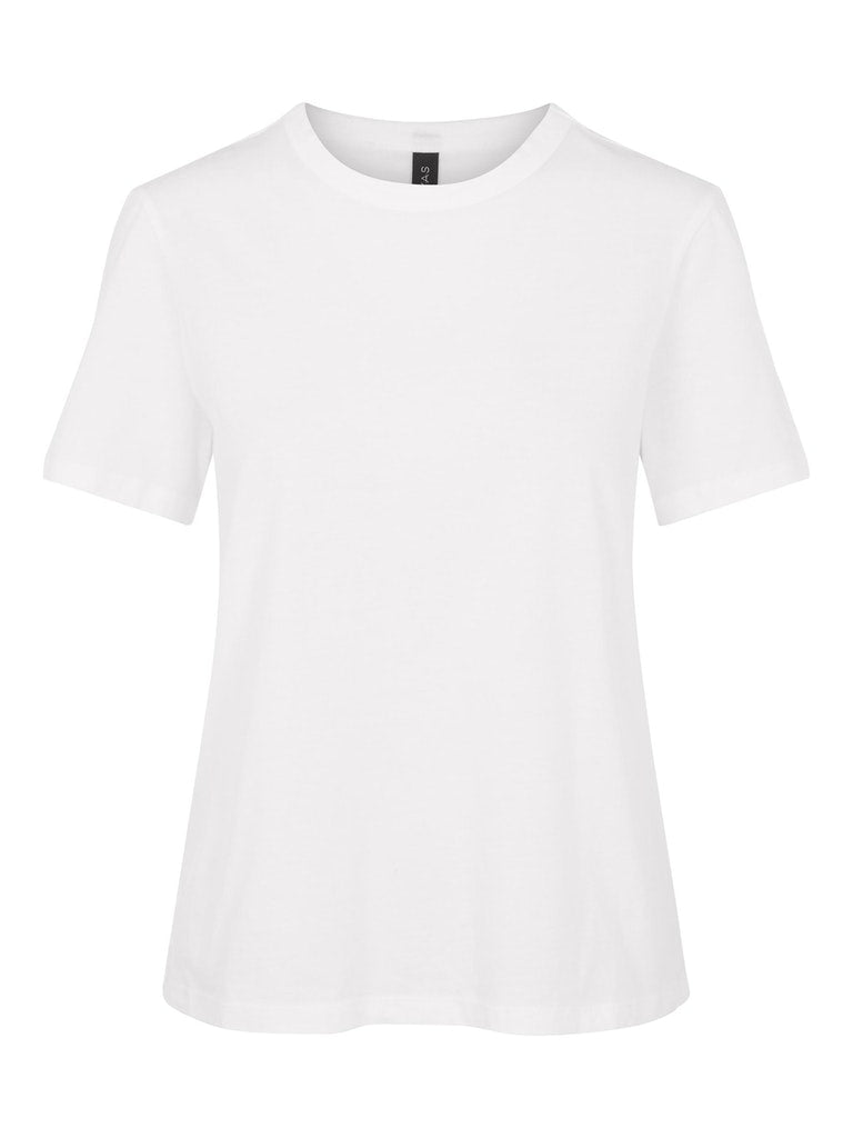 YAS Sarita basic T-shirt in bright white @ modin