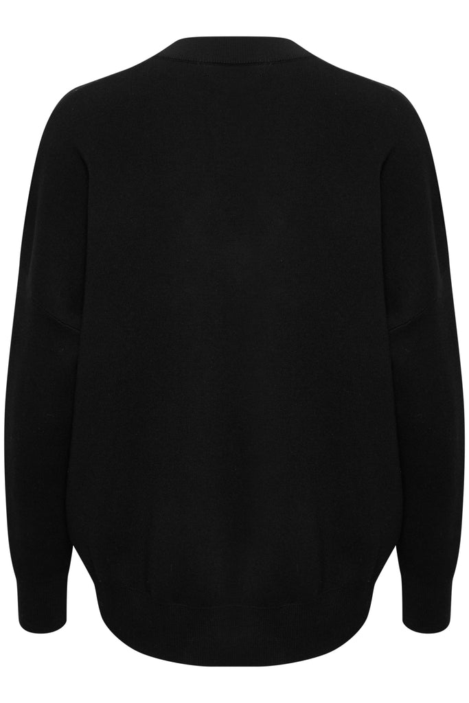 Inwear Foster V-neck knit in black @ modin