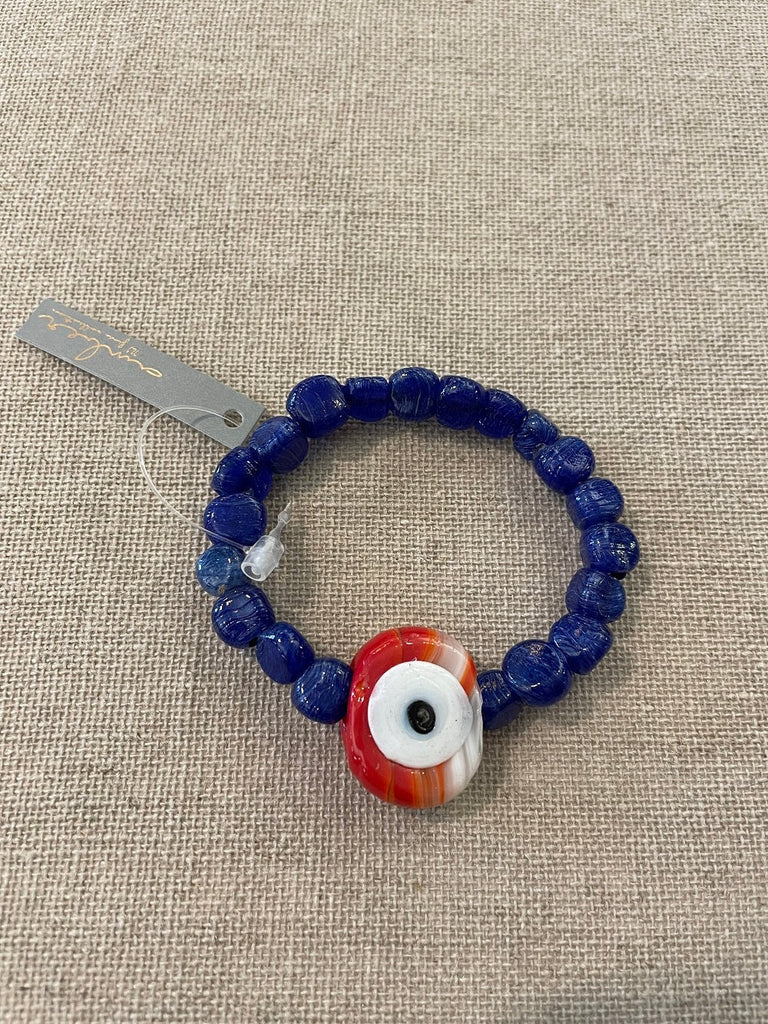 Amber eye blue bracelet @ modin