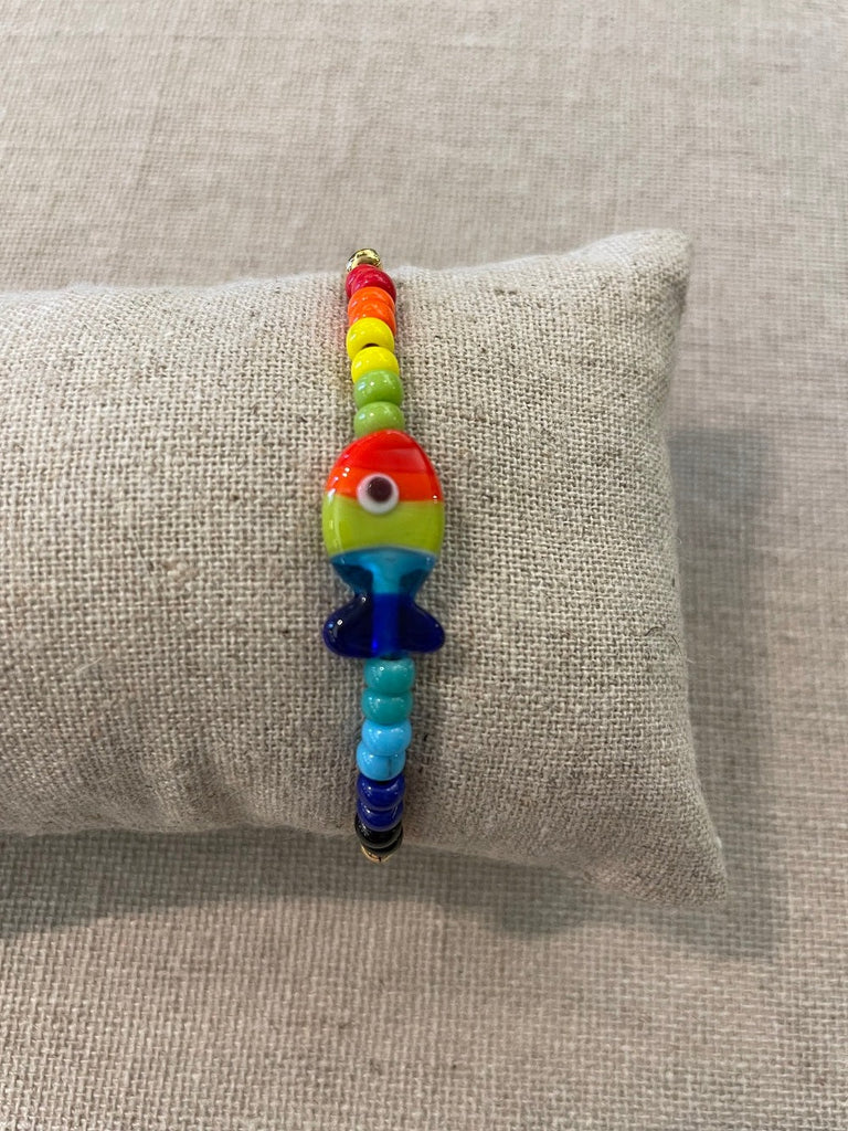 Nilu rainbow fish bracelet @ modin