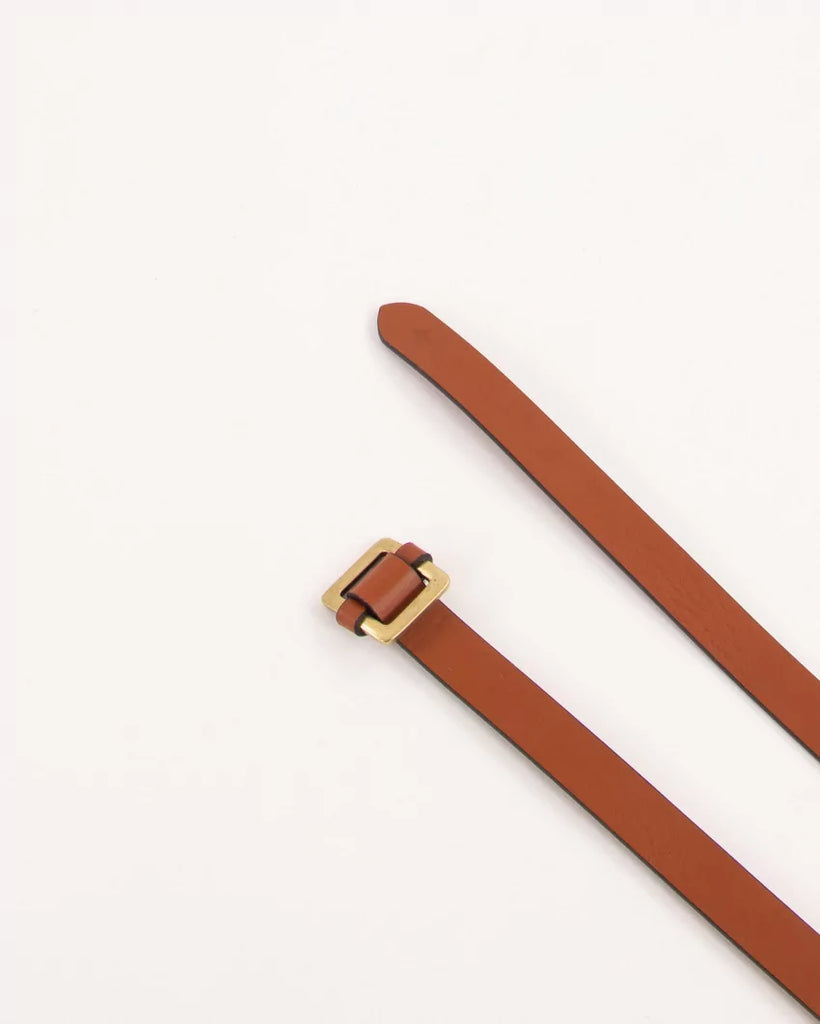 Sessun Nuia small belt in golden brown @ modin