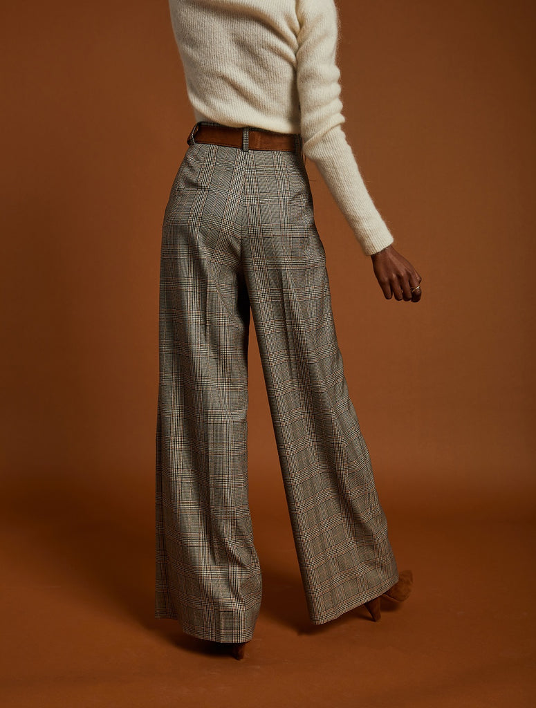 Idano Antonia high waist checkered pants @ modin