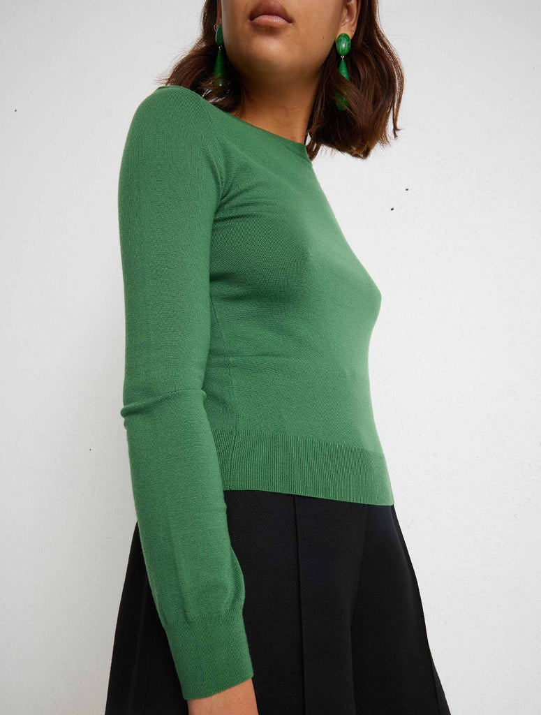 Idano Gismonde knit in gazon green @ modin