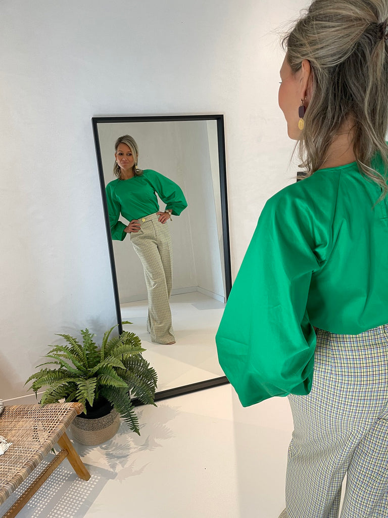 Inwear Saxi blouse in bright green @ modin