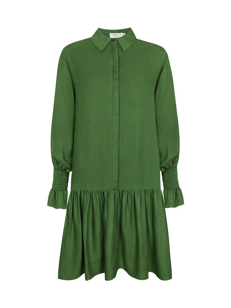 Laundry lab Adeline dress in green @ modin