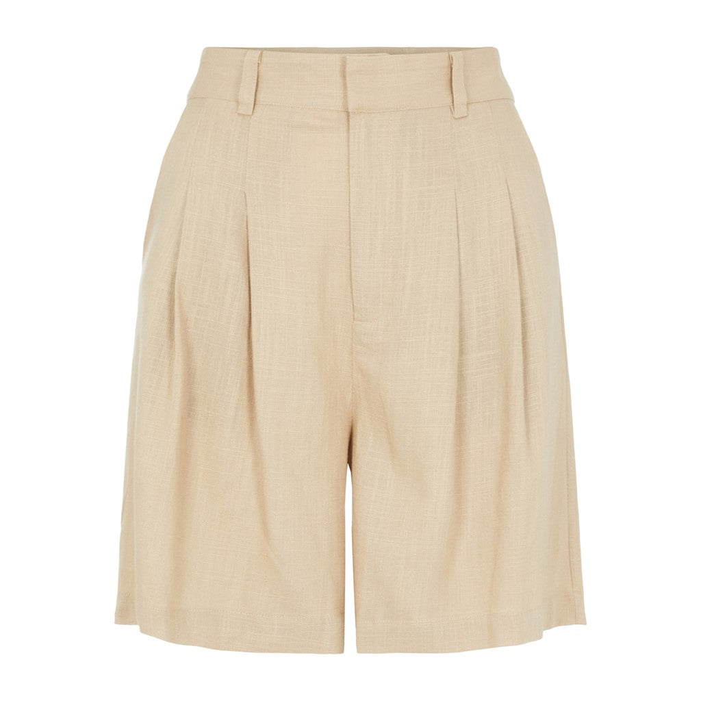 Y.A.S. Himina high waist short linnen humus @ modin