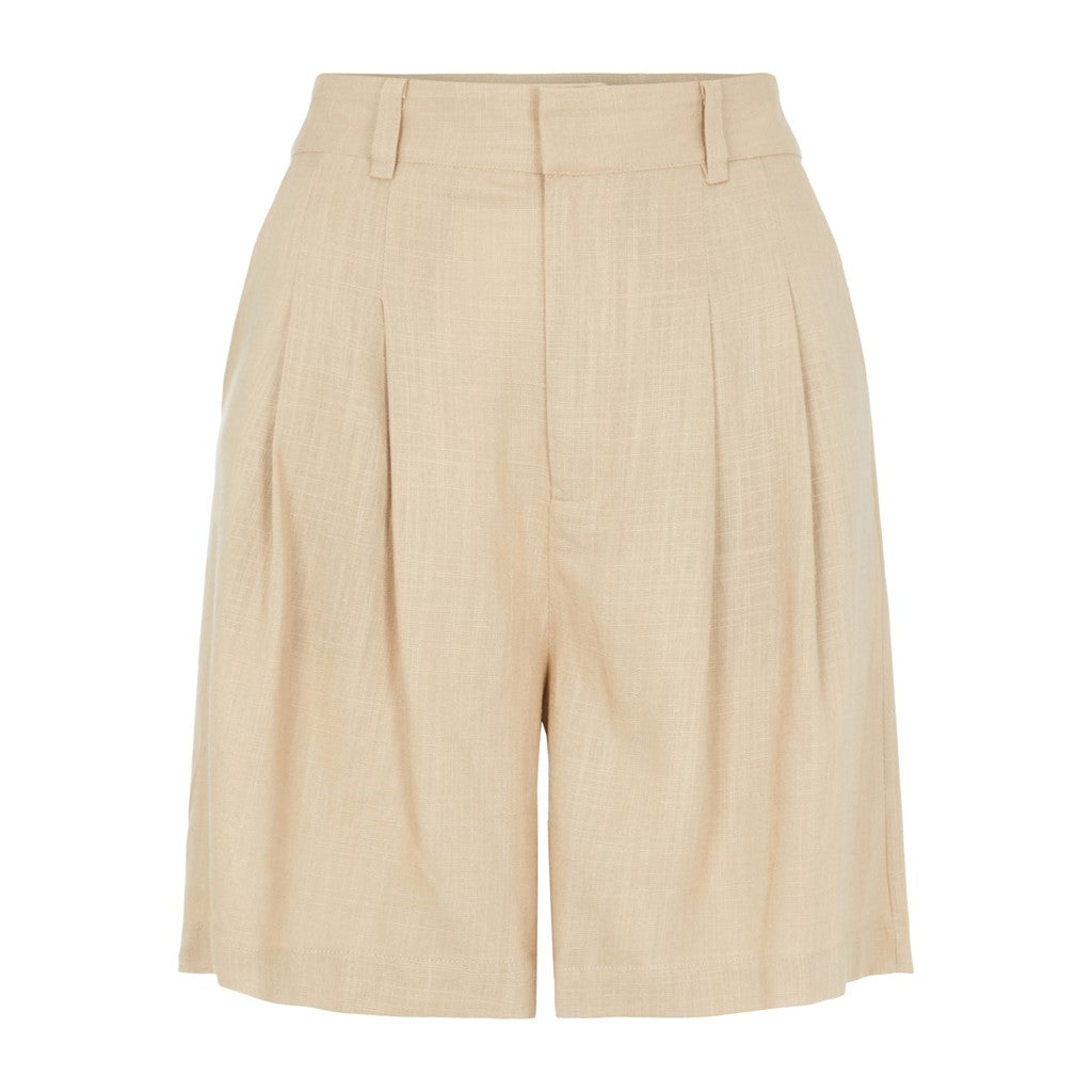 Y.A.S. Himina high waist short linnen humus @ modin