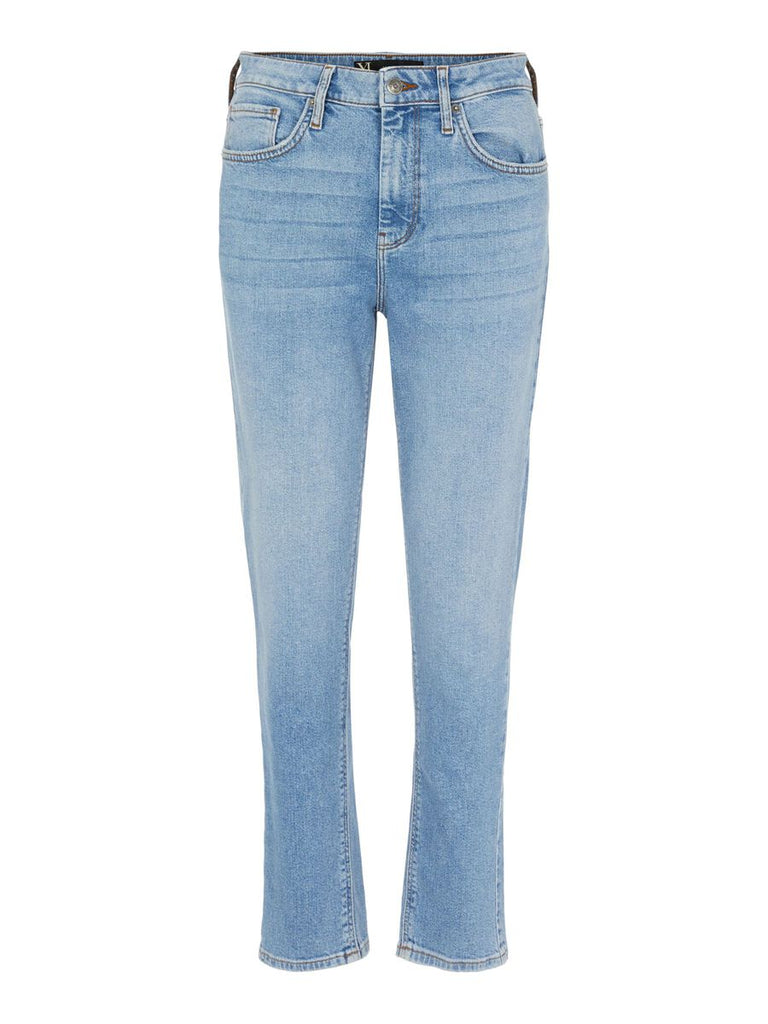 Y.A.S. Zeo mid-waist jeans in light blue denim @ modin