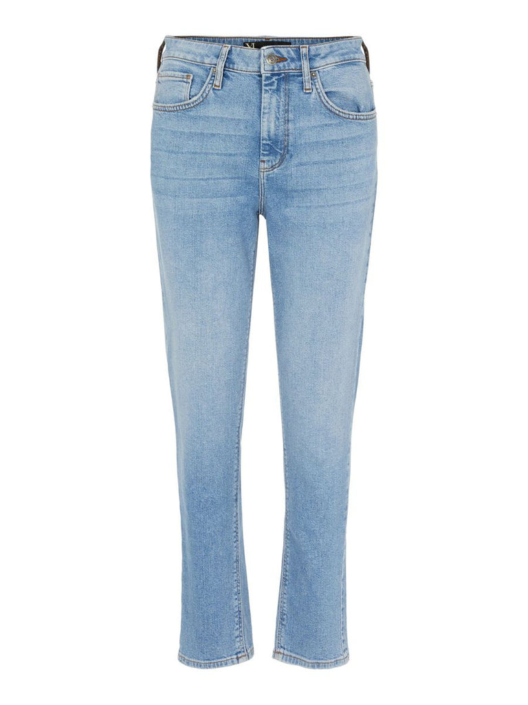 Y.A.S. Zeo mid-waist jeans in light blue denim @ modin