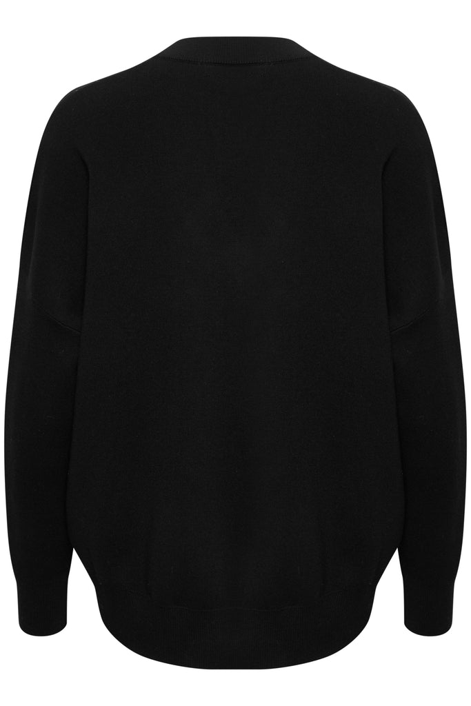 Inwear Foster V-neck knit in black @ modin