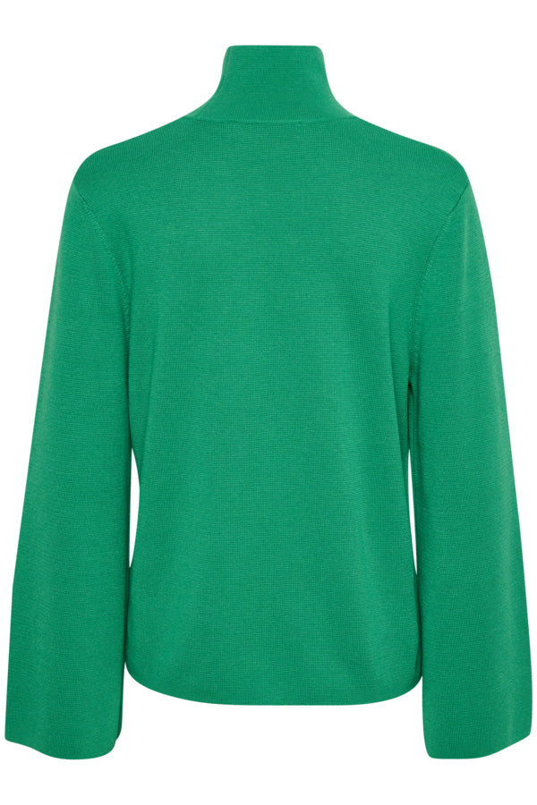 Inwear Musette bright green turtleneck knit in viscose @ modin