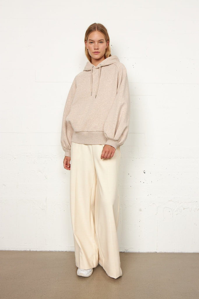 Second Female Fuchsia hoodie in safari with LOVE print @ modin