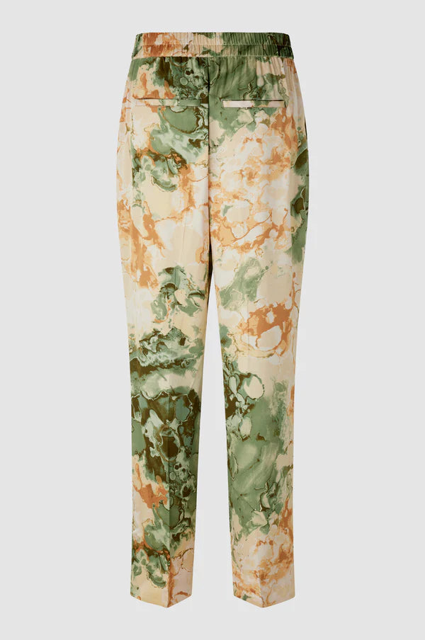 Second Female Onyx printed trousers in laurel green @ modin