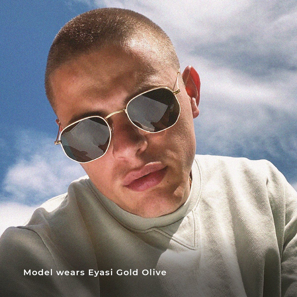 Meller Eyasi gold olive sunglasses @ modin