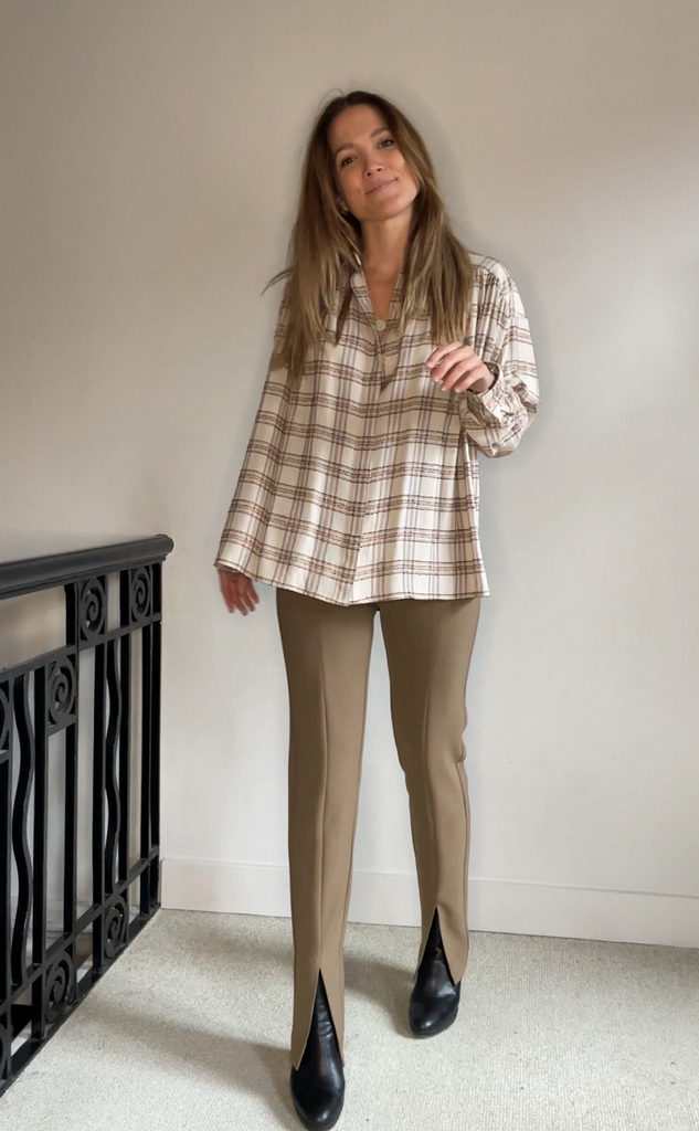 Sessun Licati blouse in elisa checks @ modin