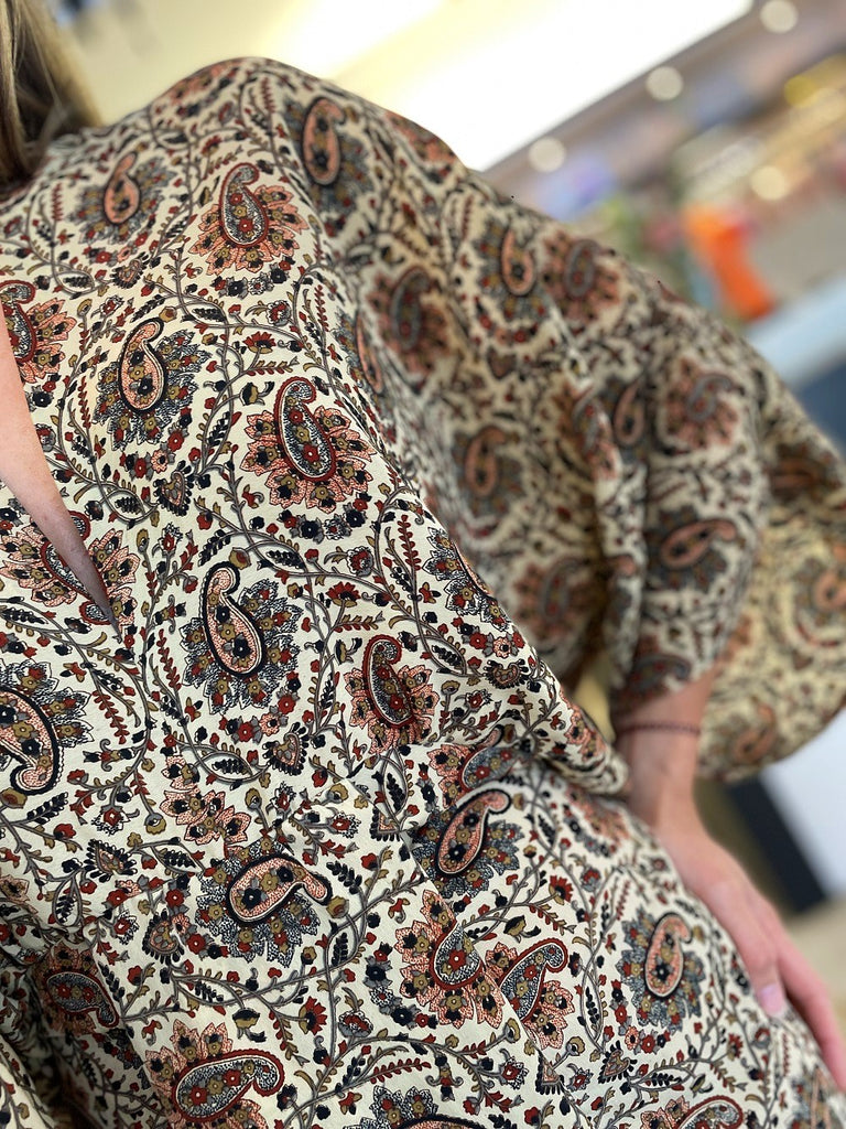 Sissel edelbo juno dress in multi paisley print @ modin