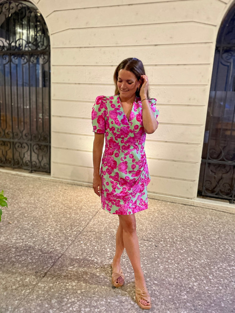 Cras mintycras wrap dress in blossom pink @ modin
