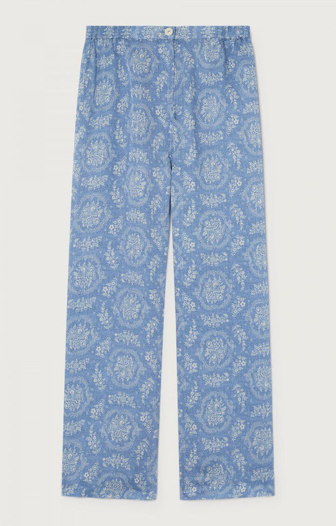 American Vintage Gintown trousers in white print @ modin