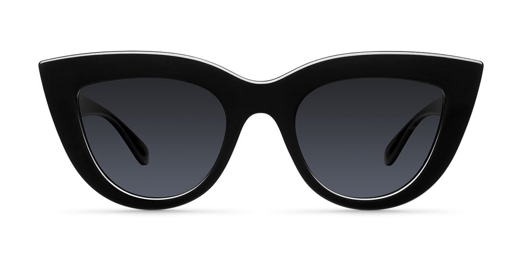 Meller Karoo all black cateye sunglasses @ modin