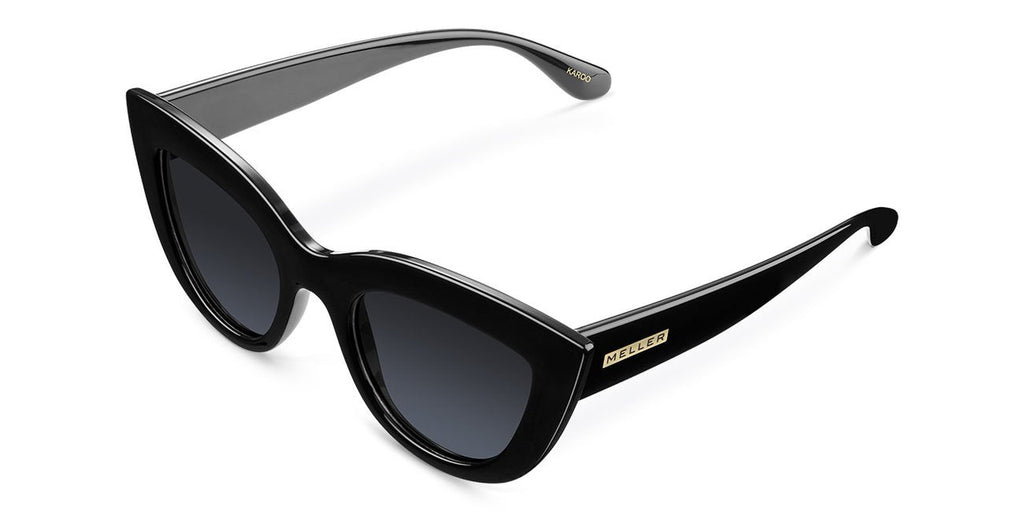 Meller Karoo all black cateye sunglasses @ modin