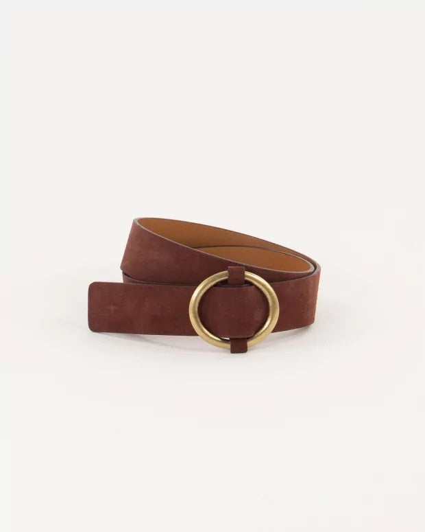 Sessun Tisao Su belt in Mahogany @ modin