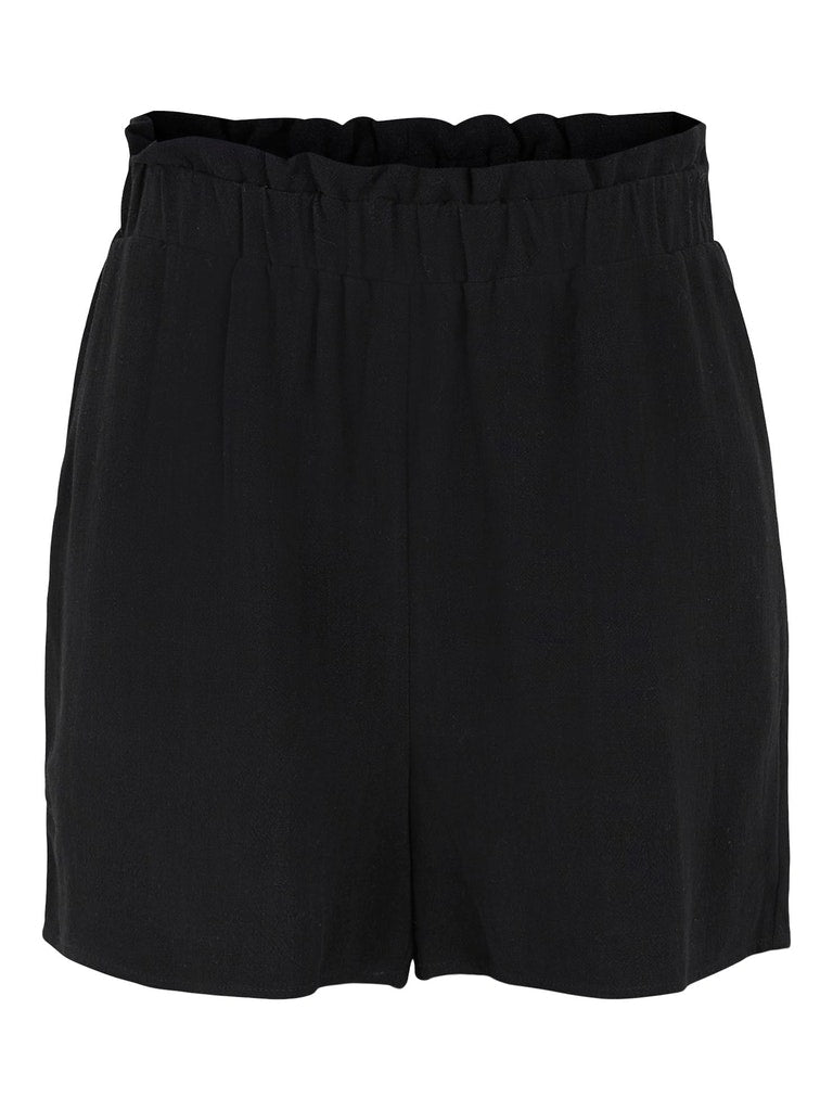 Y.A.S. viggi linnen shorts in black @ modin