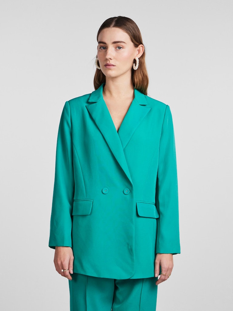 YAS Jella blazer in columbia turquoise, women suit @ modin
