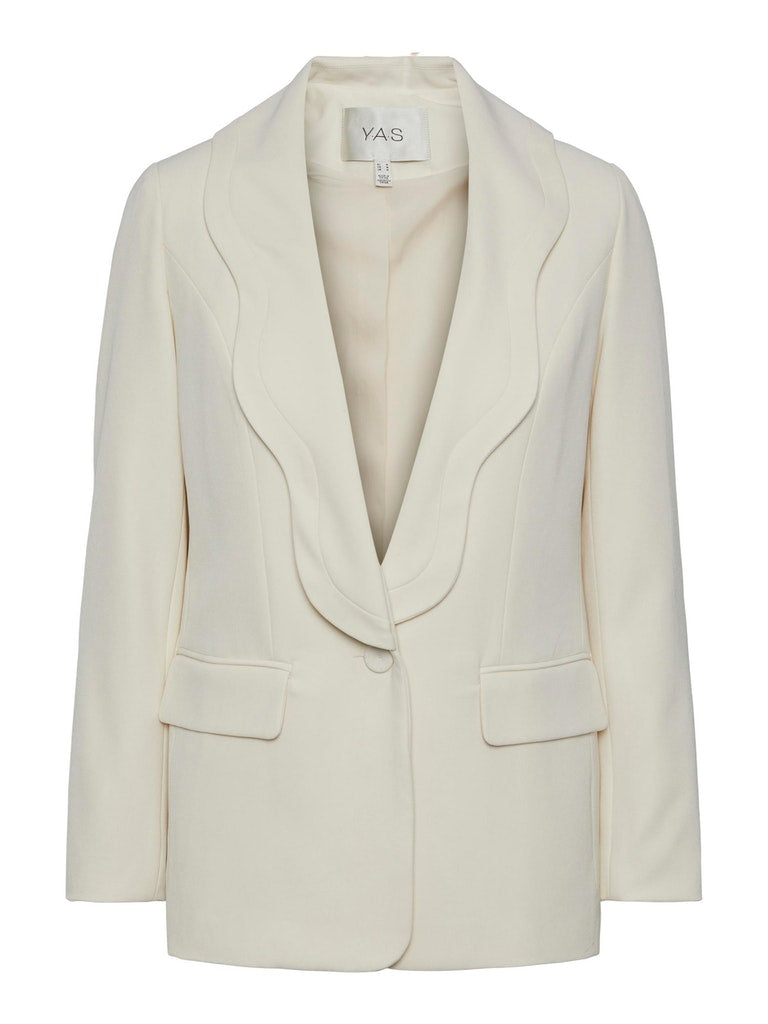 Y.A.S. wedding bridal collection Simone blazer in gardenia off white @ modin