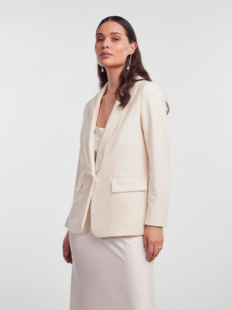 Y.A.S. wedding bridal collection Simone blazer in gardenia off white @ modin