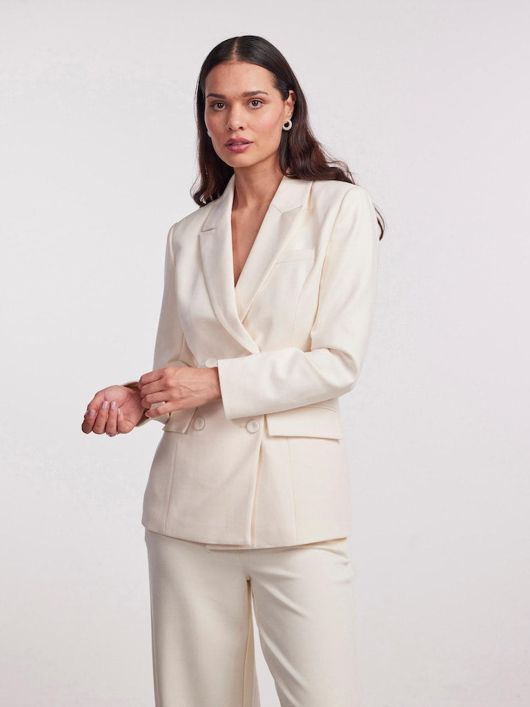 Y.A.S. wedding bridal collection Lizzie blazer in gardenia off white @ modin