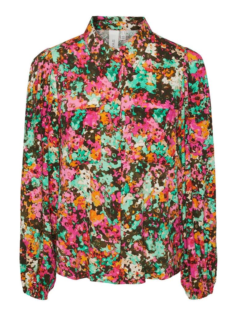 YAS Ming blouse in floral birch ming print @ modin