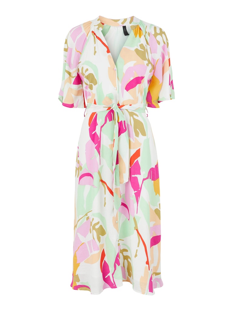 Y.A.S. Holima dress in eggnog holima print @ modin