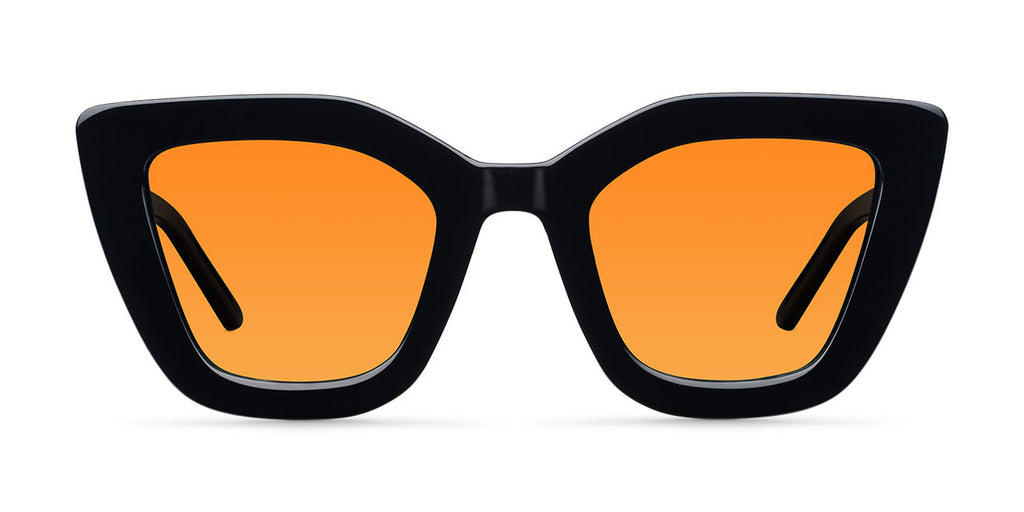 Meller Azalee black pumpkin orange sunglasses @ modin