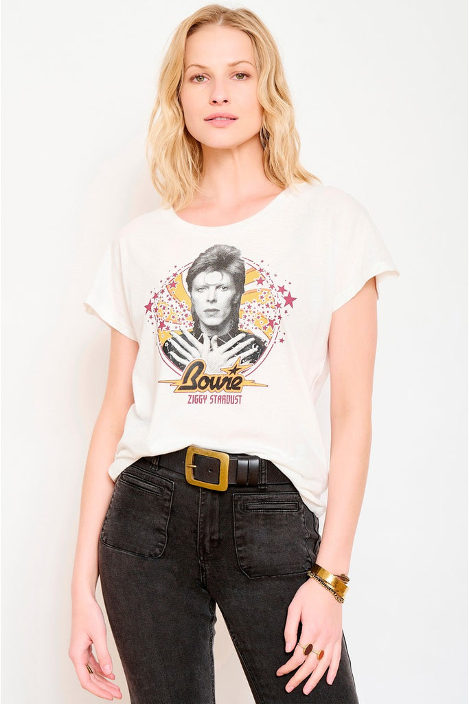 MKT studio Tinvage David Bowie T-shirt in craie @ modin